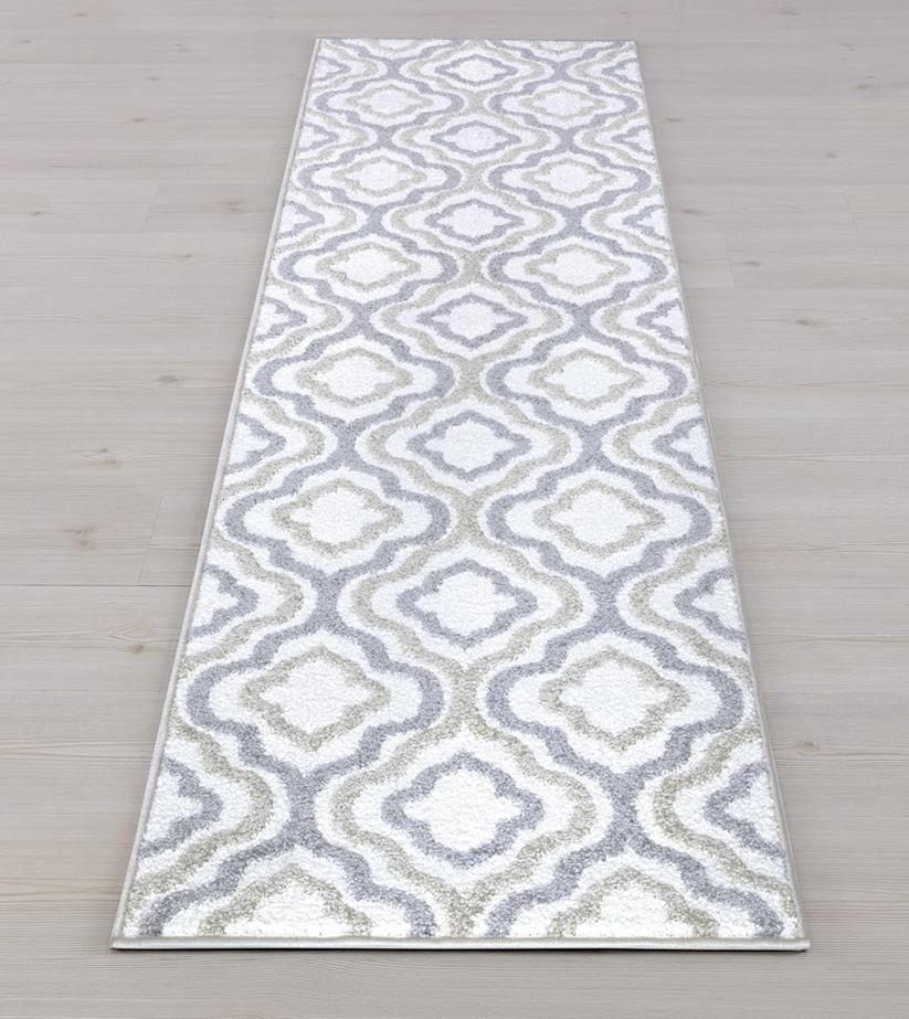 Concord Global Trading Charlotte 4822 Crystal Ivory Runner Area Rug