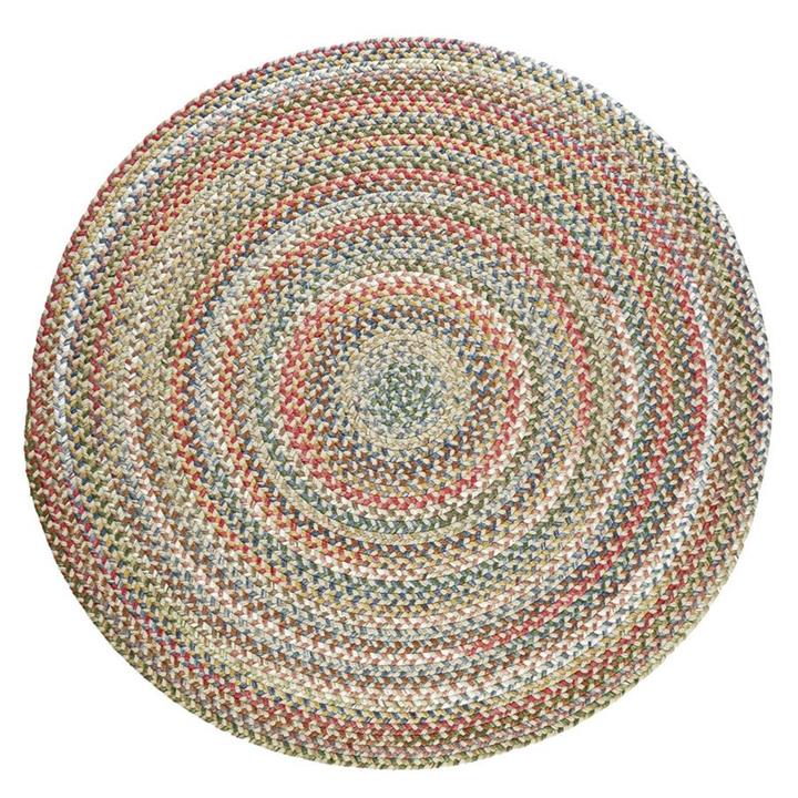 Rhody Rug Country Jewel CJ55 Champagne Round Area Rug