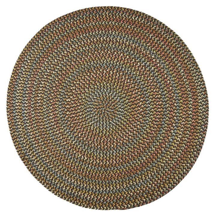 Rhody Rug Cypress CY37 Brown Velvet Round Area Rug