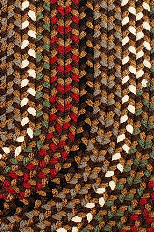 Rhody Rug Mayflower MF33 Brown Fudge Area Rug Detail