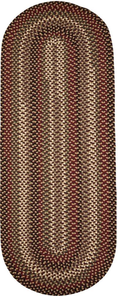 Rhody Rug Mayflower MF43 Sangria Runner Area Rug