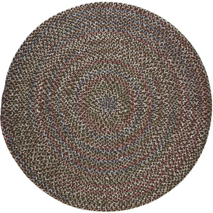 Rhody Rug Katie KA33 Brown Multi Round Area Rug