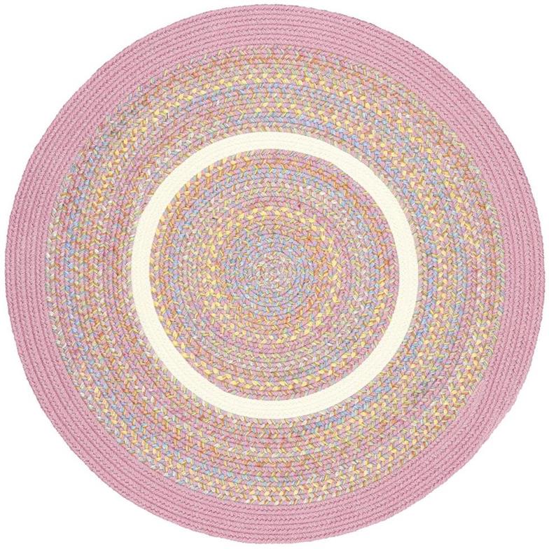 Rhody Rug Kids Isle KI08 Pink Round Area Rug