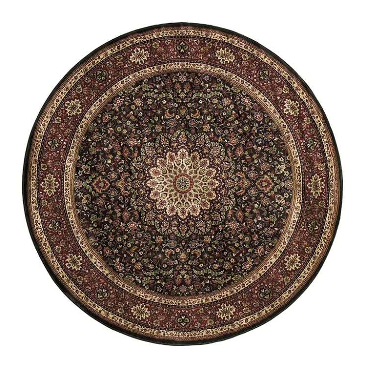 Ariana 95N Dark Brown Round Area Rug by Oriental Weavers