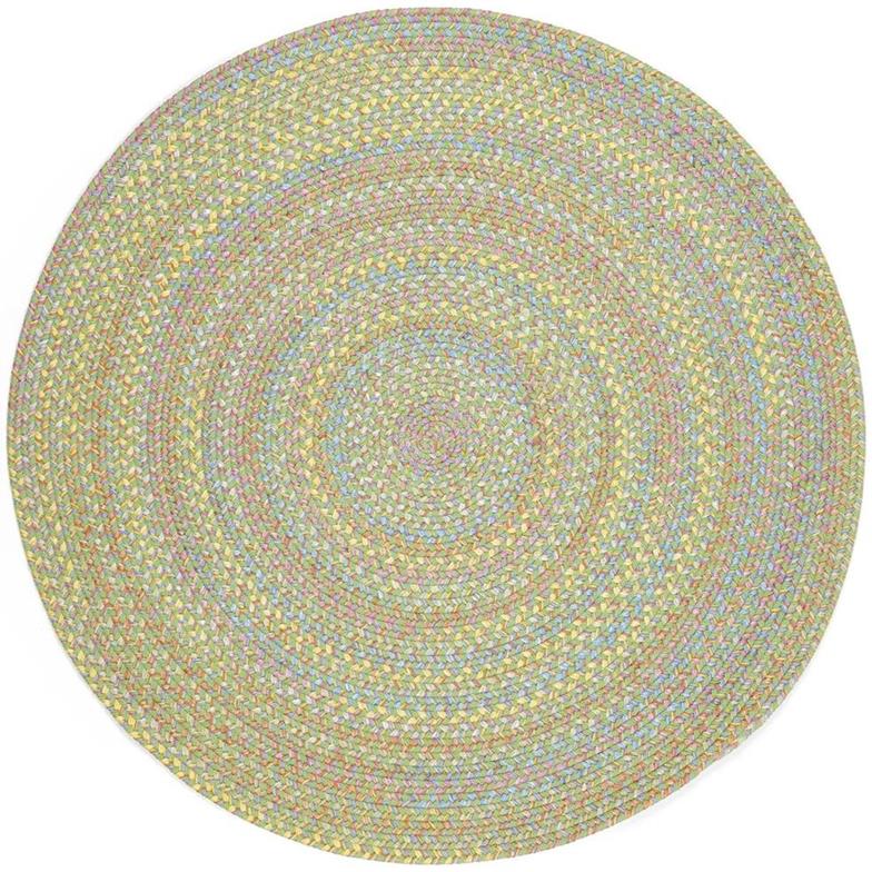 Rhody Rug Playtime PT44 Lime Multi Round Area Rug