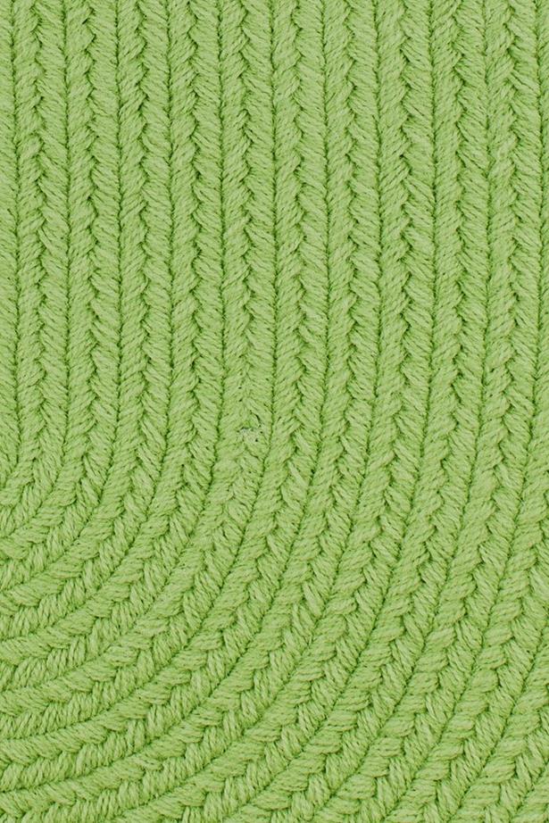 Rhody Rug Poly Solids S044 Key Lime Area Rug Detail