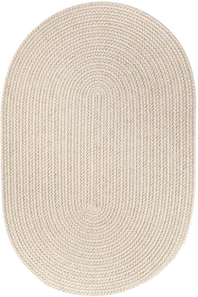 Rhody Rug Poly Solids S049 Pumice Oval Area Rug