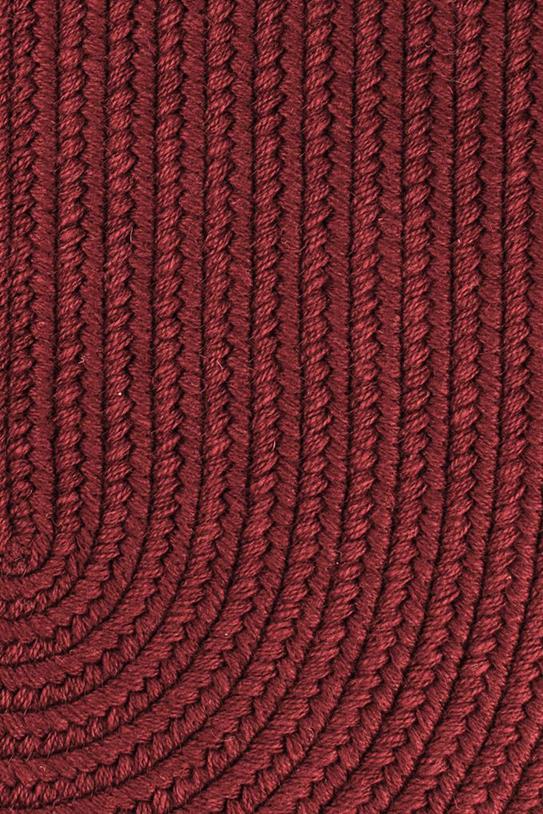 Rhody Rug Wool Solids S157 Red Wine Area Rug Detail