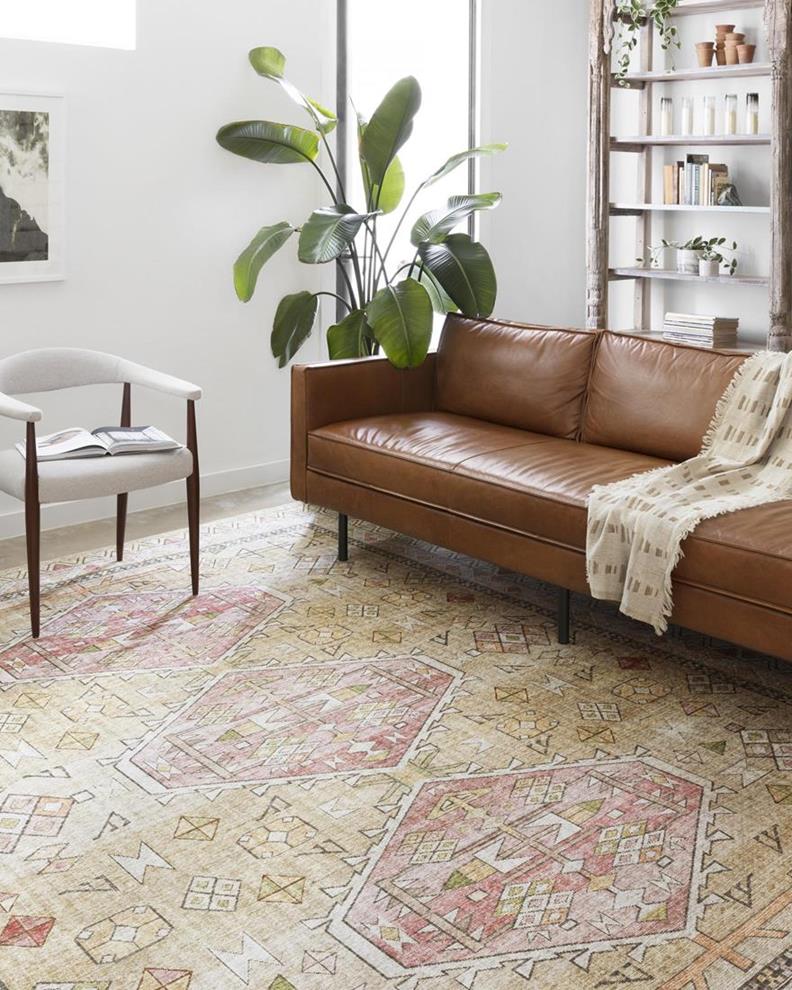 Loloi II Skye SKY-04 Gold/Blush Area Rug - Carpetmart.com - Carpet