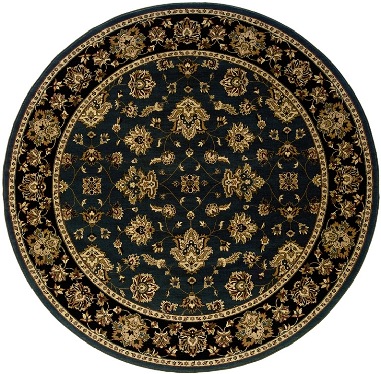 Ariana 623H Steel Blue Round Area Rug by Oriental Weavers