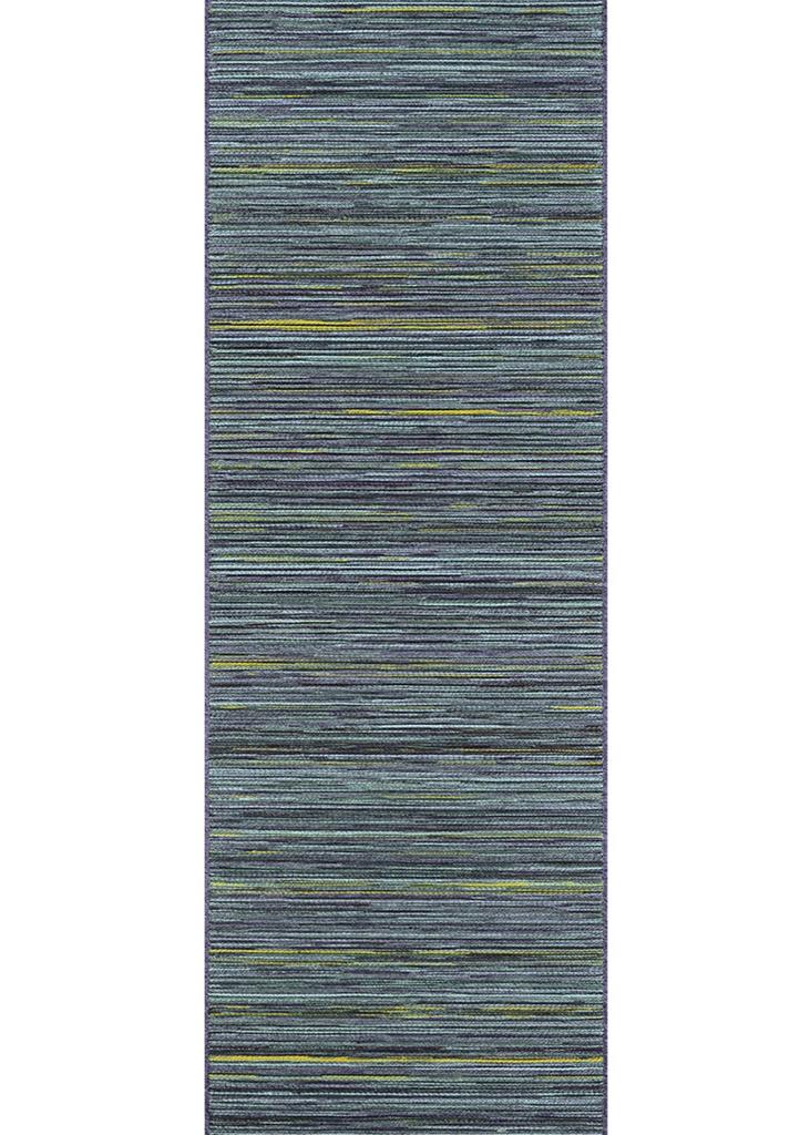 Couristan Cape 1407-0020 Hinsdale Teal Cobalt Runner Area Rug