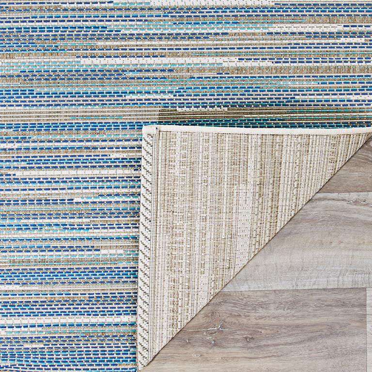 Couristan Monaco 7847-1012 Alassio Sand Azure Turquoise Area Rug Backing