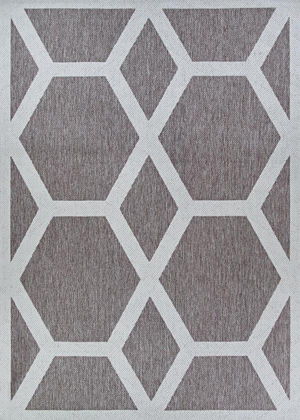 Couristan Outdurable R200/CRDN County Fair Coral & Dune Area Rug