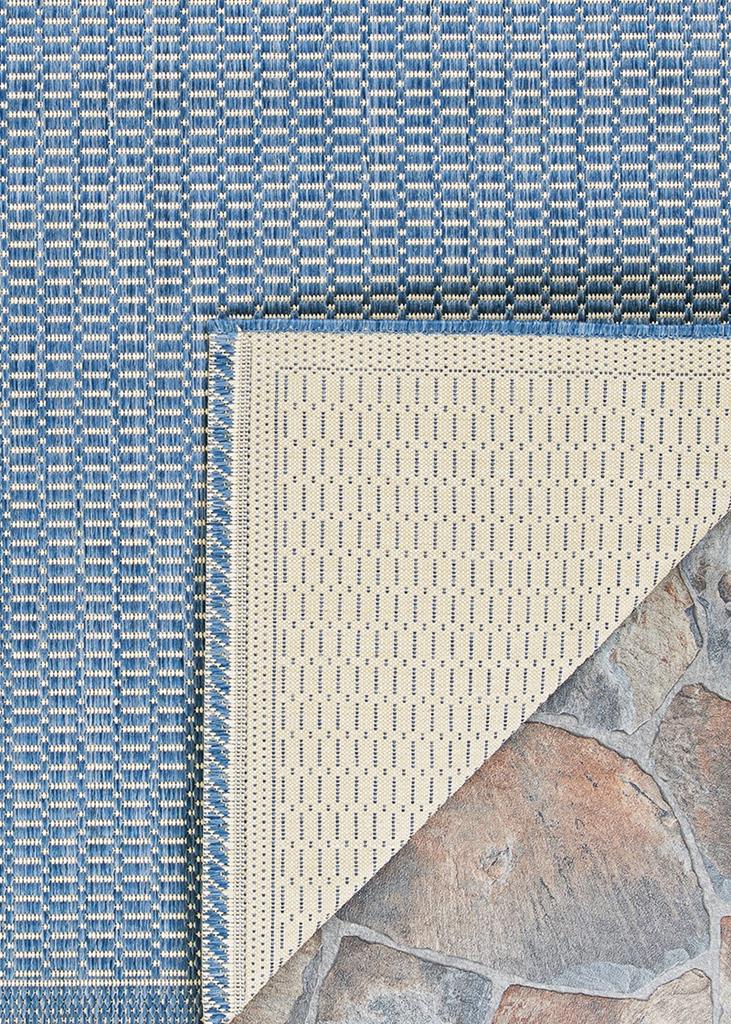 Couristan Recife 1001-1212 Saddlestitch Champagne Blue Area Rug Backing