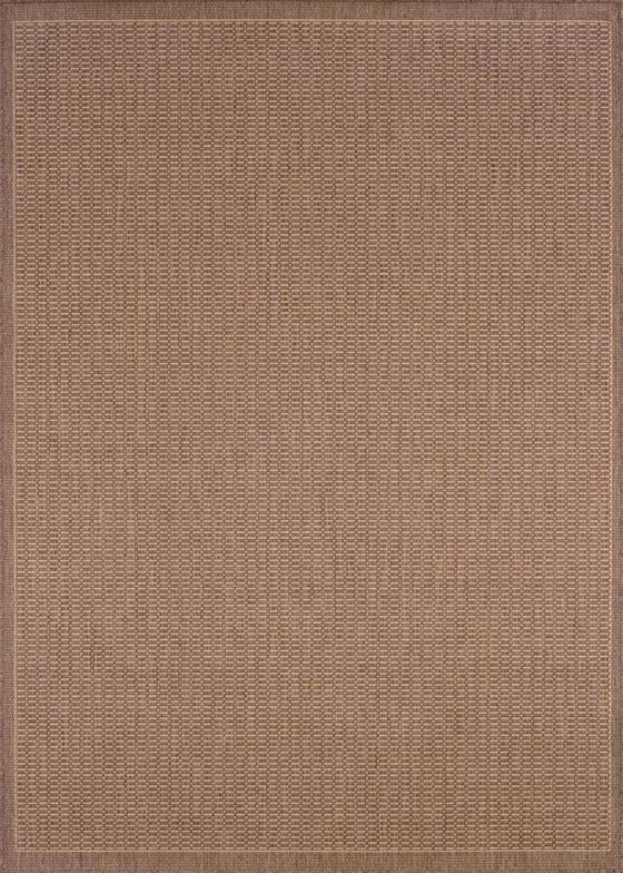 Couristan Recife 1001-1500 Saddlestitch Cocoa Natural Area Rug