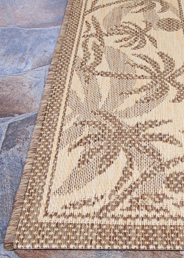 Couristan Recife 1222-0722 Island Retreat Beige Natural Area Rug Corner 2