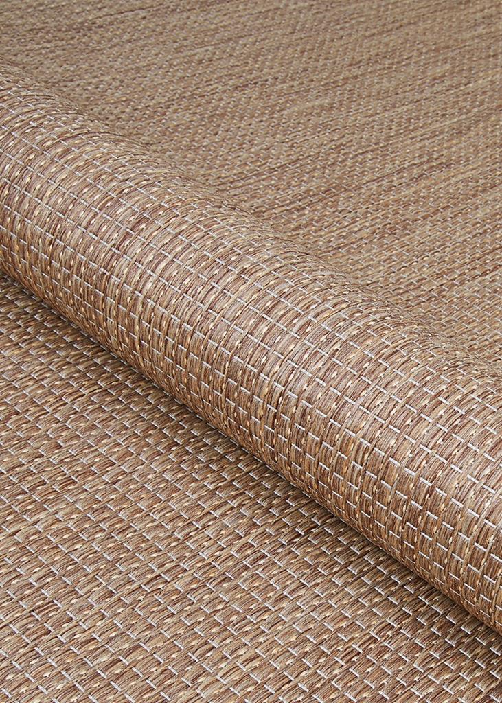 Couristan Recife 1681-1500 Wicker Stitch Cocoa Natural Area Rug Texture