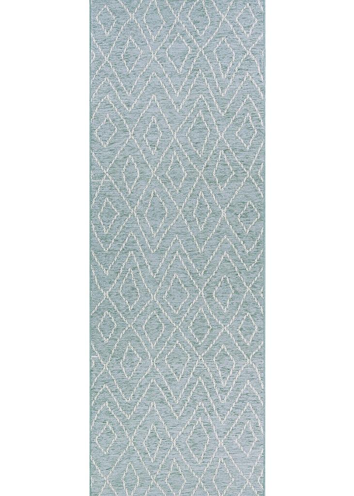 Couristan Timber 7761/0813 Woodnote Serenity Blue Runner Area Rug