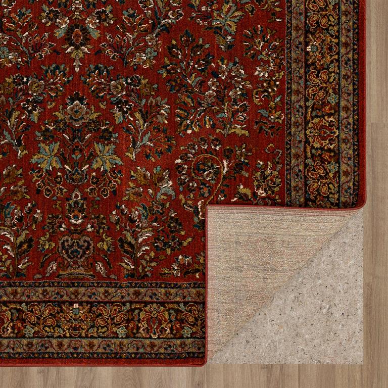 Karastan Spice Market 91648-30048 Berdan Garnet Area Rug Backing