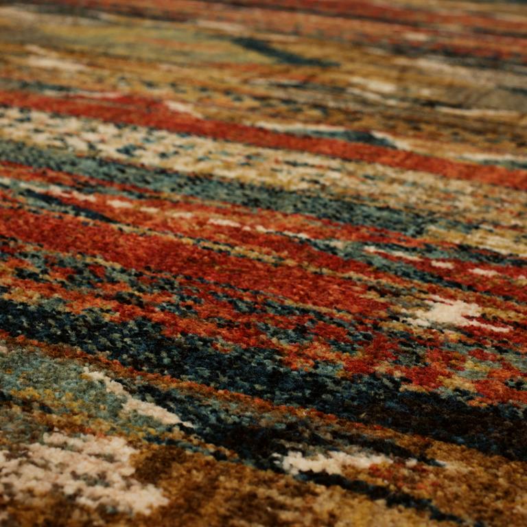 Karastan Spice Market 91799-50123 Infused Aquamarine Area Rug Detail