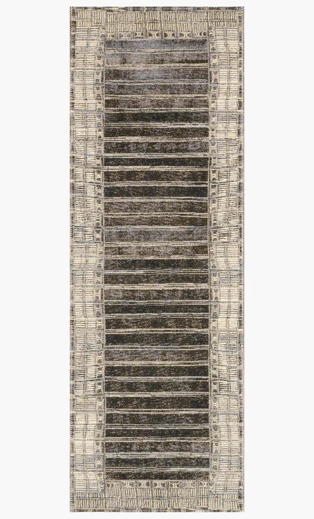 Loloi Mika MIK-07 Charcoal/Ivory Area Rug - Carpet & Tile Mart