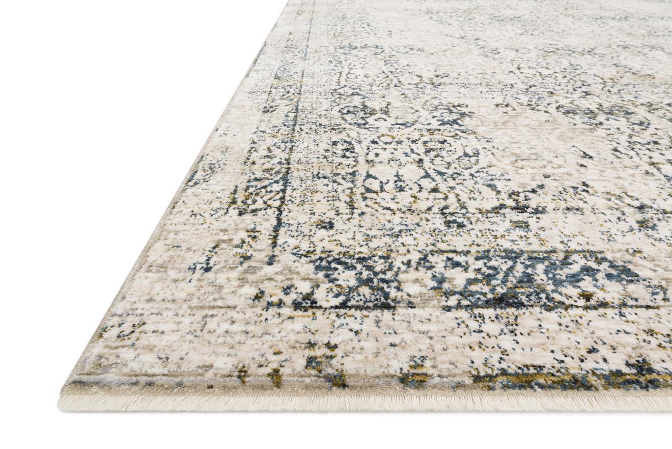 Loloi Tatum TW-05 Natural/Sky Area Rug Angle