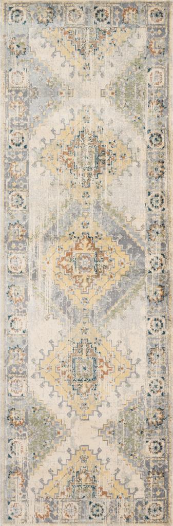 Loloi II Isadora ISA-01 Oatmeal/Silver Runner Area Rug