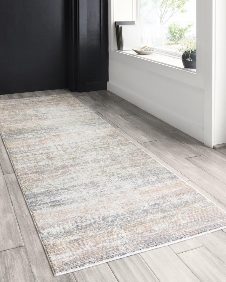 Loloi II Lucia LUC-05 Mist Runner Area Rug Room Scene