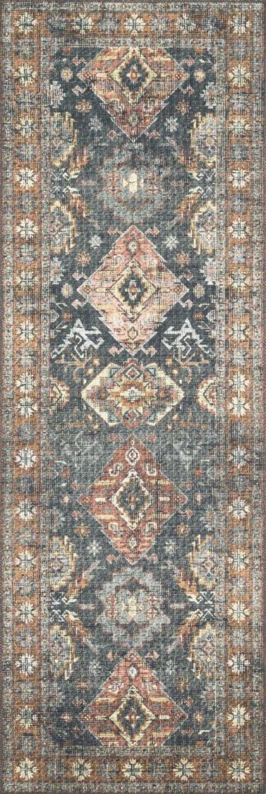 Loloi Skye SKY-10 Sea/Rust Area Rug - Carpet & Tile Mart