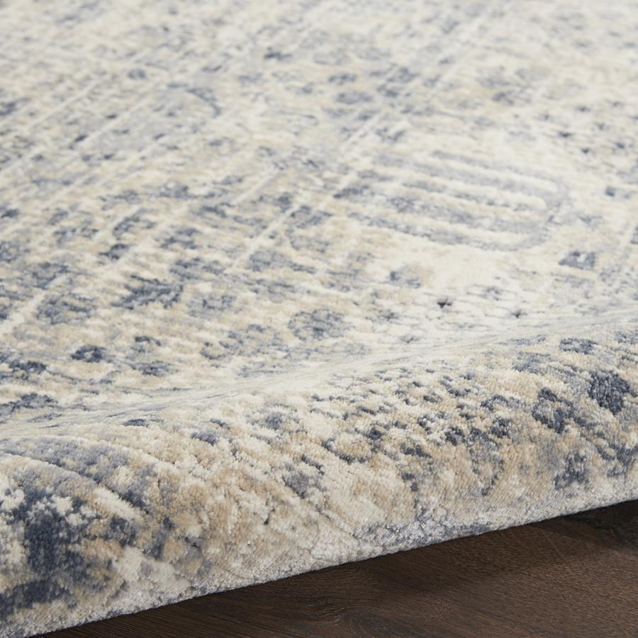 Kathy Ireland KI25 Malta MAI12 Ivory/Blue Area Rug Texture