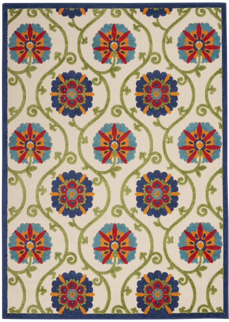 Nourison Aloha ALH19 Blue/Multicolor Area Rug