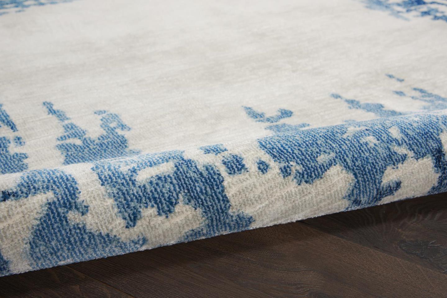 Nourison Etchings ETC04 Ivory/Blue Area Rug Texture