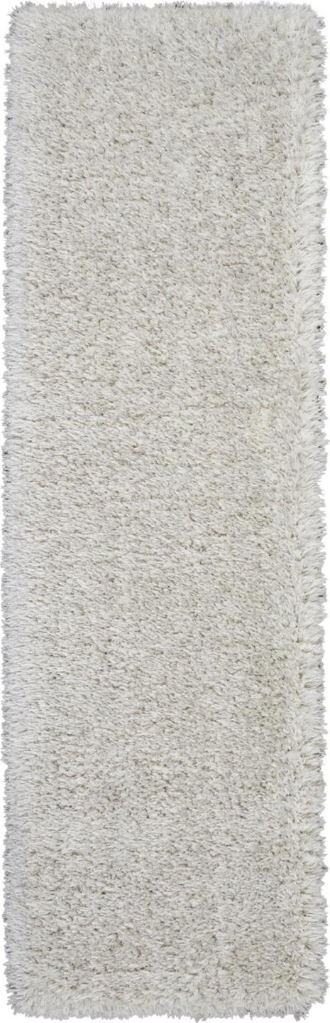 Nourison Luxe Shag LXS01 Light Grey Runner Area Rug