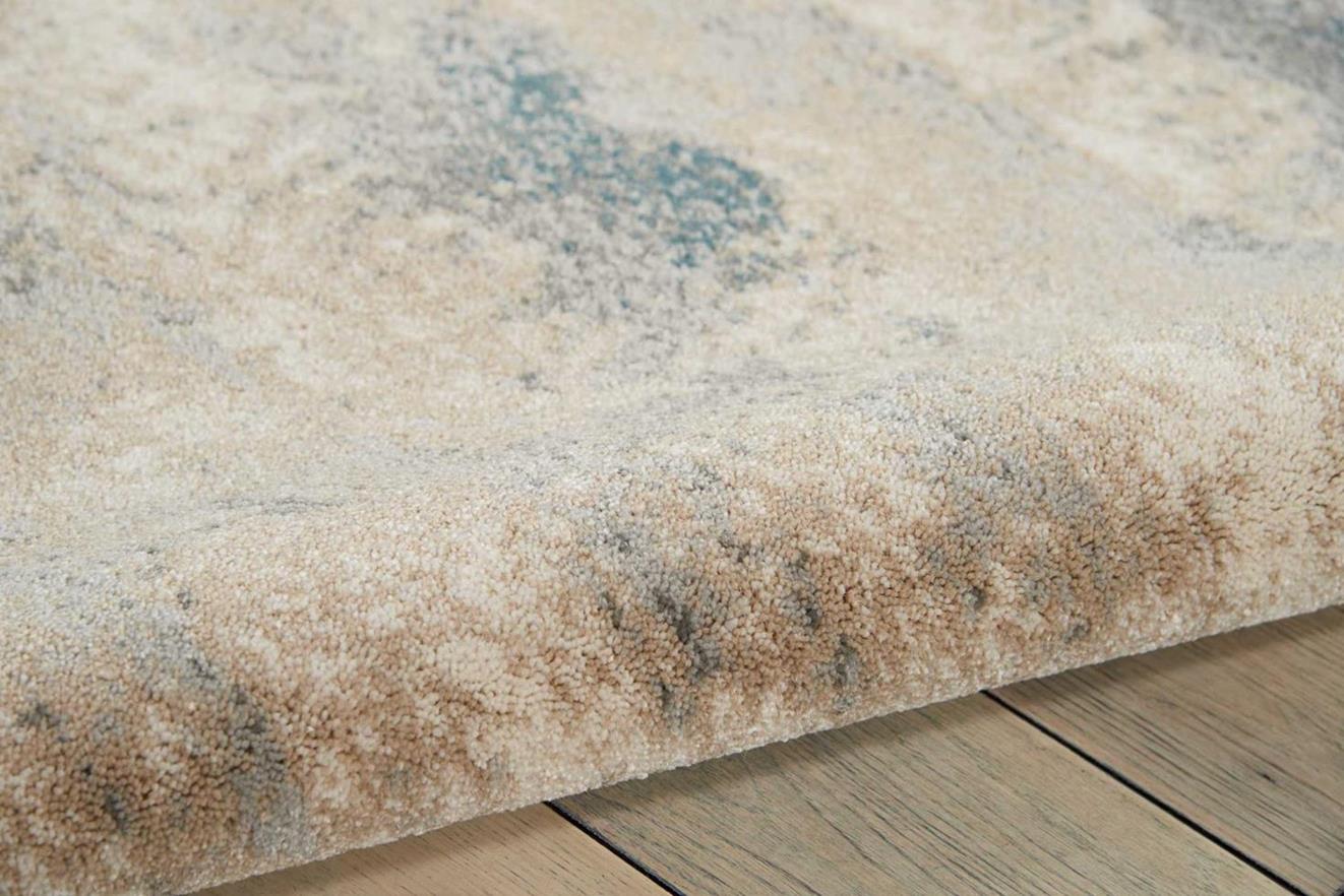 Nourison Maxell MAE17 Ivory/Teal Area Rug - Carpetmart.com