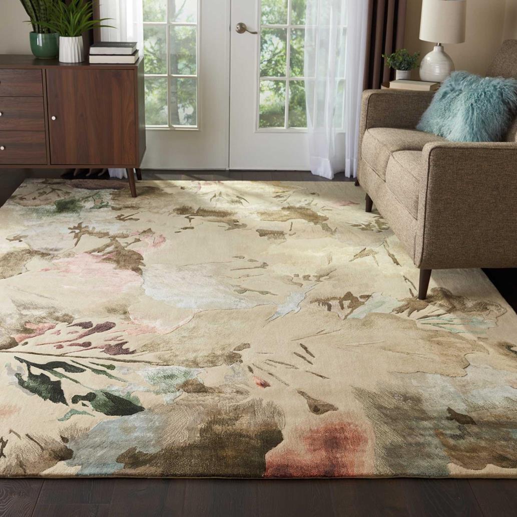 Nourison Prismatic PRS15 Beige/Multi Area Rug Room Scene