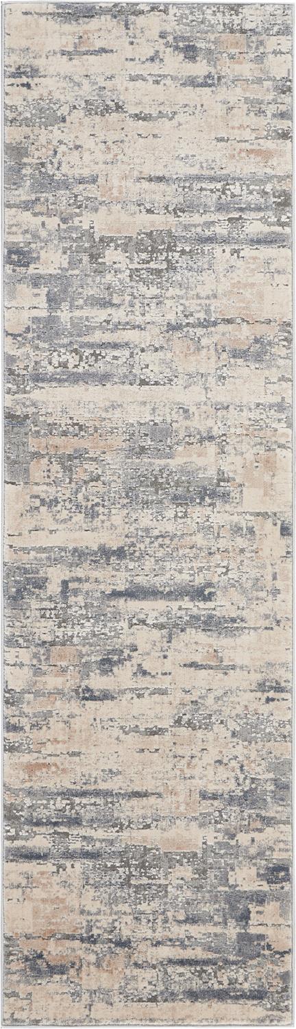 Nourison Rustic Textures RUS04 Beige/Grey Runner Area Rug