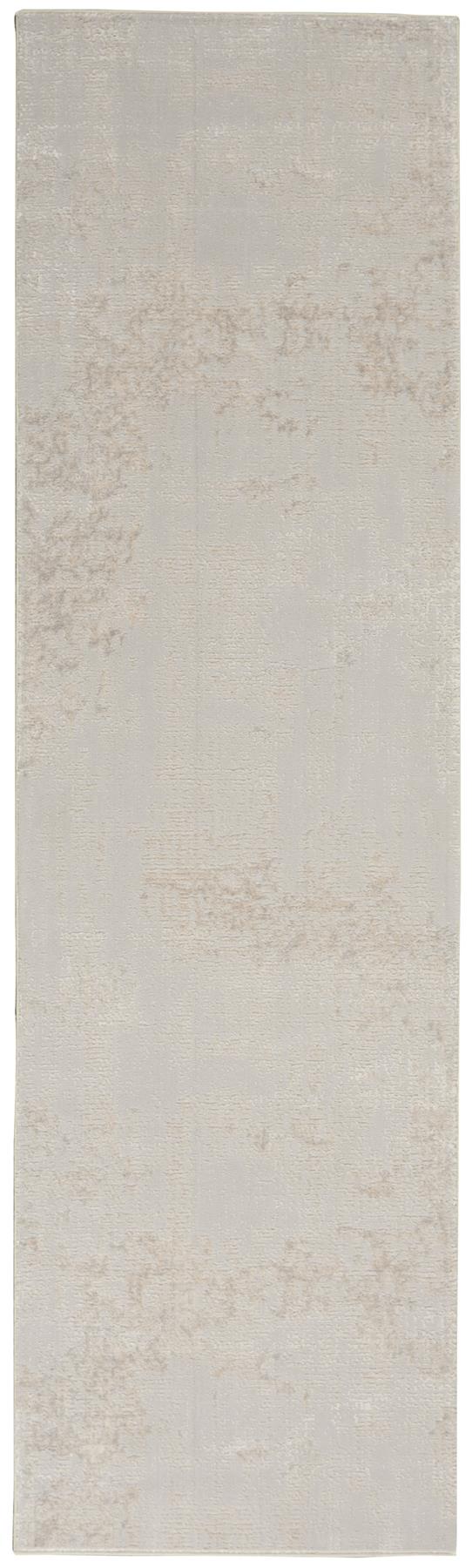 Nourison Silky Textures SLY01 Ivory/Grey Runner Area Rug