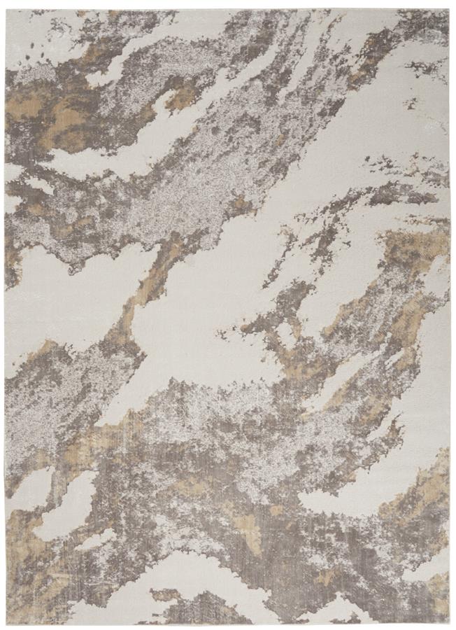 Nourison Silky Textures SLY03 Brown/Ivory Area Rug