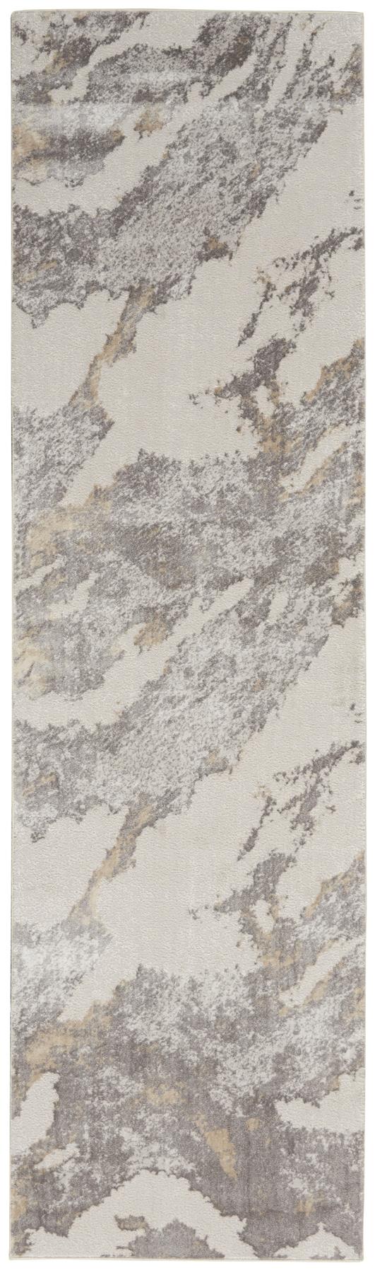 Nourison Silky Textures SLY03 Brown/Ivory Runner Area Rug