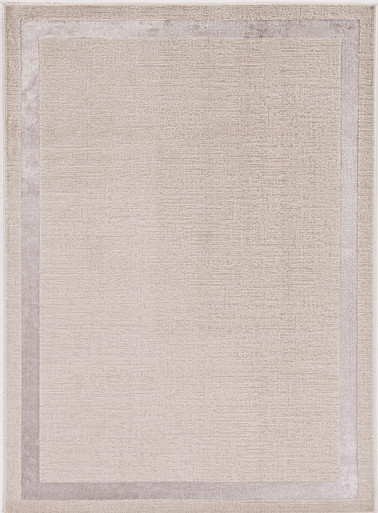 Kas Luna 7129 Ivory Silver Border Rug - Carpet & Tile Mart
