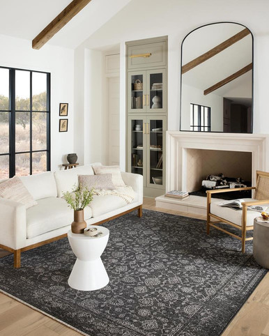 Loloi II Vance VAN-09 Charcoal Dove Area Rug | Carpetmart.com