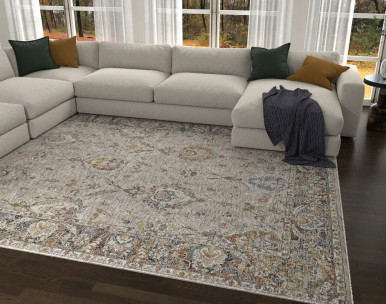 Kas Avani 8403 Ivory Medallion Area Rug | Carpetmart.com - Carpet