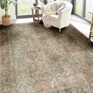 Dalyn Kars KA6 Putty Area Rug - Carpet & Tile Mart