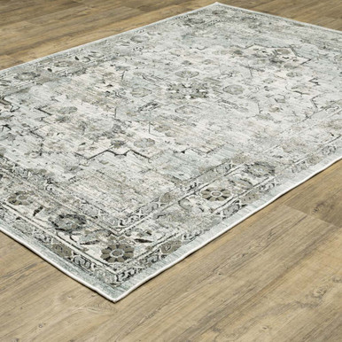 Oriental Weavers Gemini 20Z Grey Blue Area Rug | Carpetmart.com