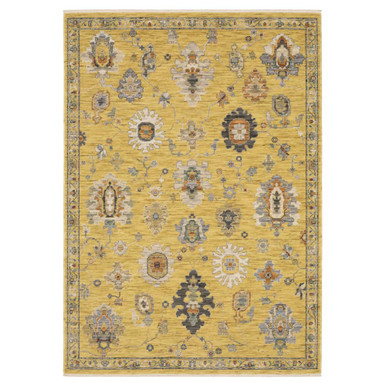 Oriental Weavers Lucca 2863G Yellow Multi Area Rug | Carpetmart