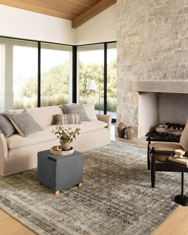 Morgan MOG-02 Navy Sand Area Rug - Amber Lewis x Loloi