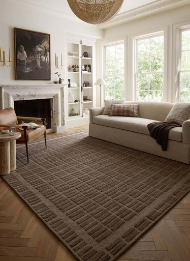 Bradley BRL-06 Cocoa Cocoa Area Rug - Chris Loves Julia x Loloi