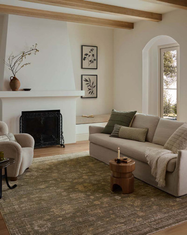 Loloi Priscilla PRL-01 Bark Ivory Area Rug | Carpertmart.com