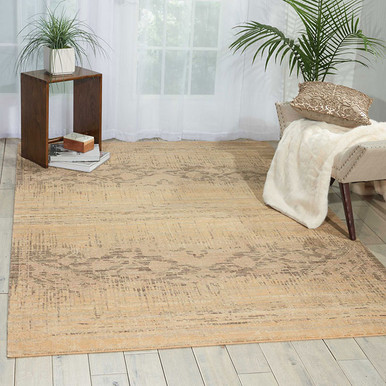 Nourison Silk Elements SKE27 Beige Area Rug - Carpetmart.com