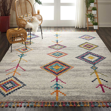 Landscape products × noma.t.d rug Nourison Nomad NMD04 Cream/Grey Area Rug - Carpetmart.com - Carpet